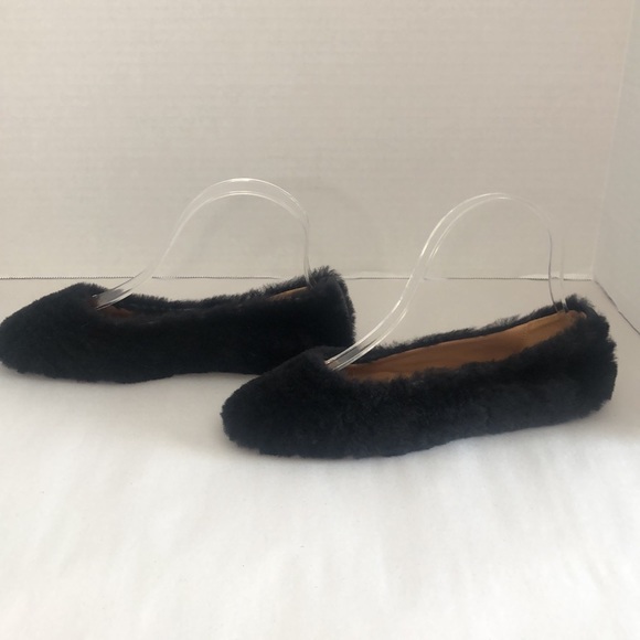 AQUATALIA Made in Italy Women's Brinley Shearling Leather Ballet Flats Size 5.5 - Picture 4 of 10